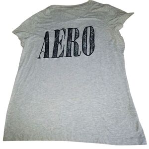✨Aeropostale Glitter Gray Boxy Short Sleeve T-Shirt Size Large